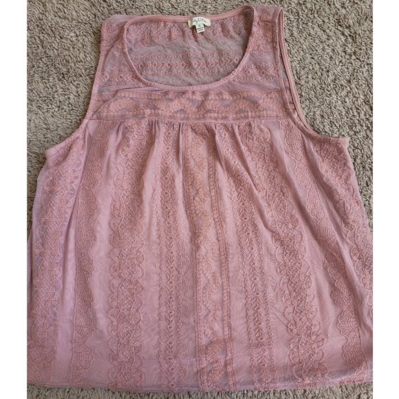 Mauve Lace Top - Picture 3 of 6